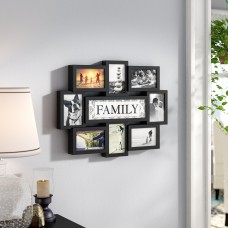 Winston Porter Giddings Family Theme Wall Hanging 8 Opening Photo Sockets Picture Frame WNSP2671
